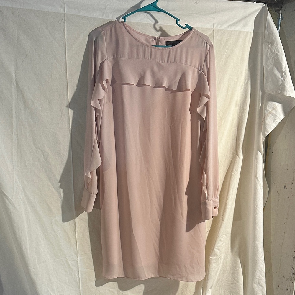Banana Republic Blush Long Sleeve Dress